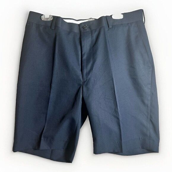 Louis Raphael Performance Blue Golf Shorts Mens 35 Zip Chino Beach Outdoors Walk - Picture 1 of 5